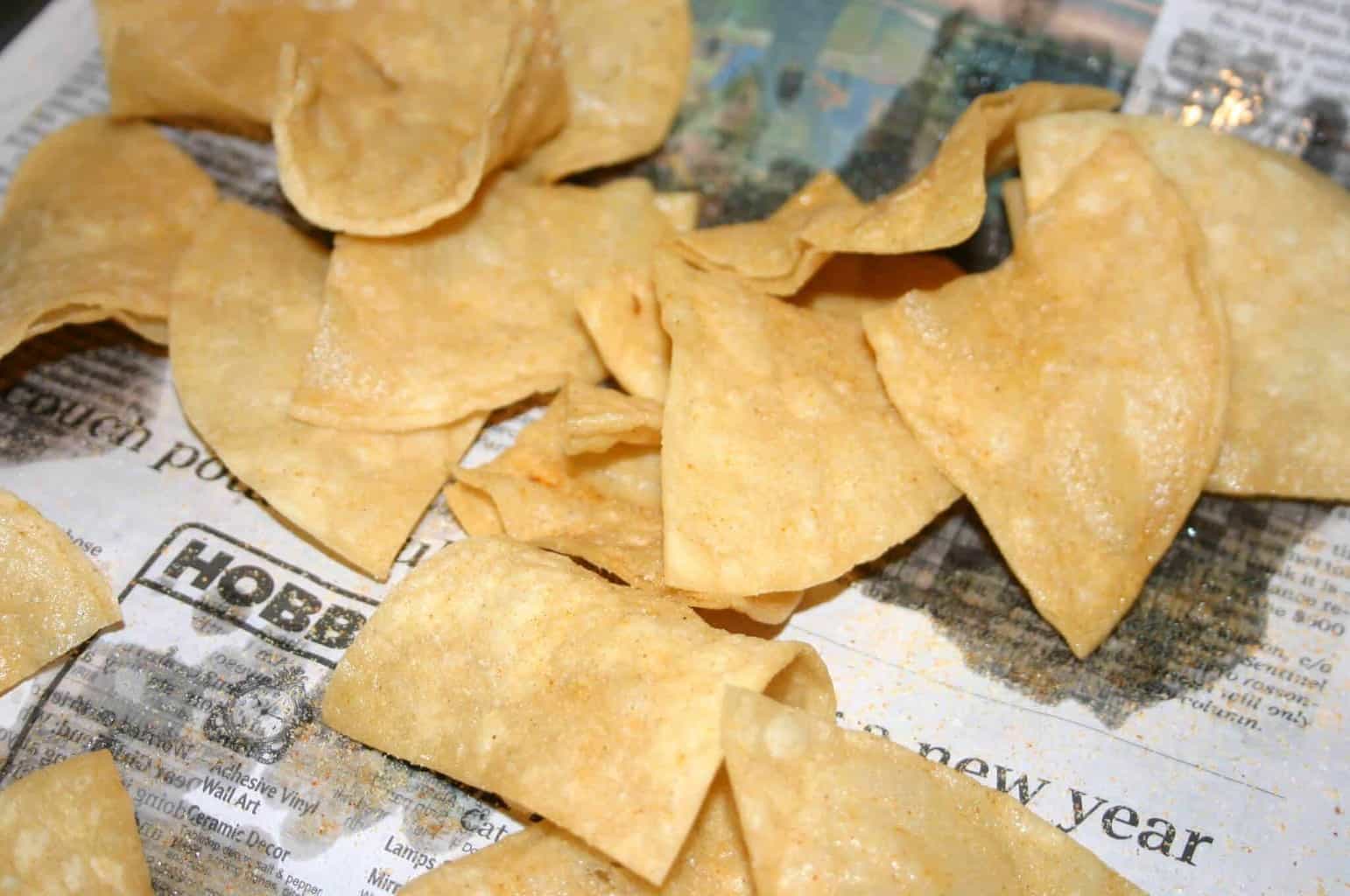 Learn to make your own fried tortilla chips!