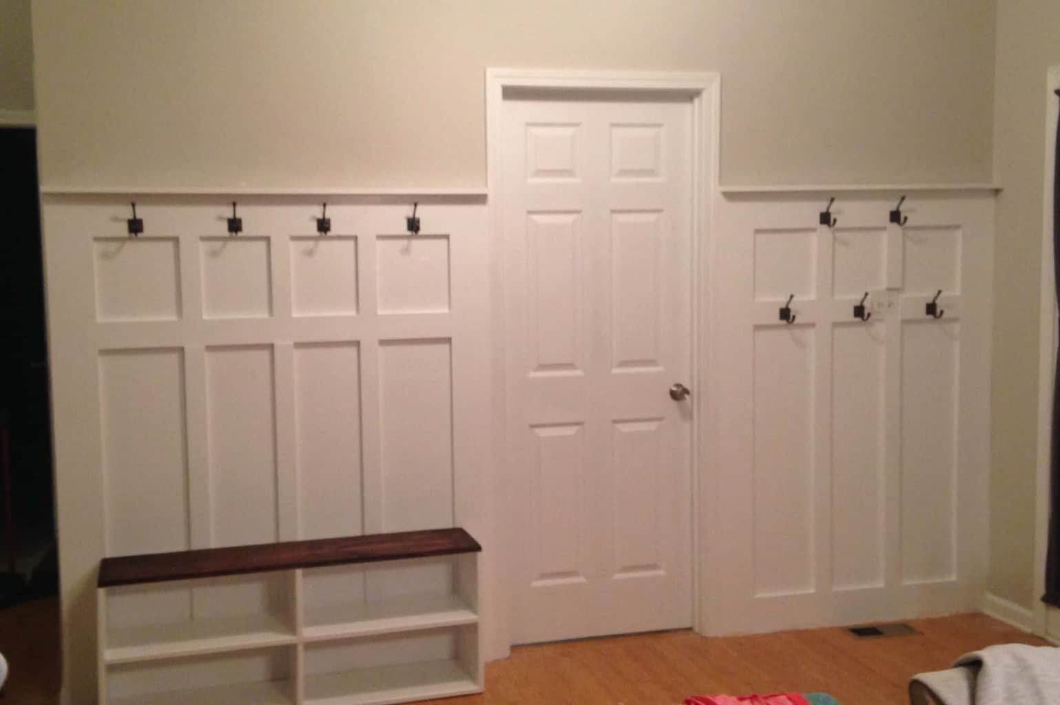 Turn A Blank Wall Into A Diy Mudroom A Step By Step Tutorial