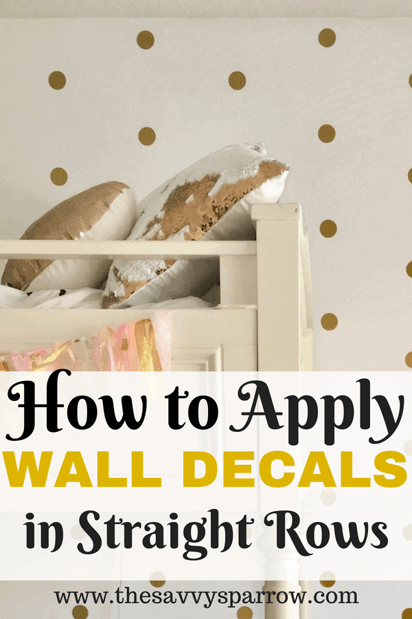 Apply Wall Decals in Straight Rows