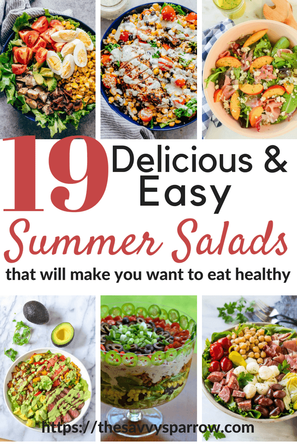 19 Delicious and Simple salad recipes to eat healthy!