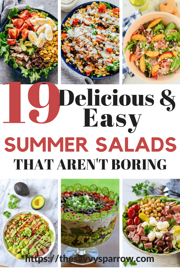 Try these delicious and easy salad recipes for dinner. So good salads that aren't boring!