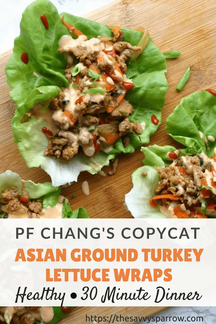 A PF Chang's Copycat Recipe for Asian Ground Turkey Lettuce Wraps