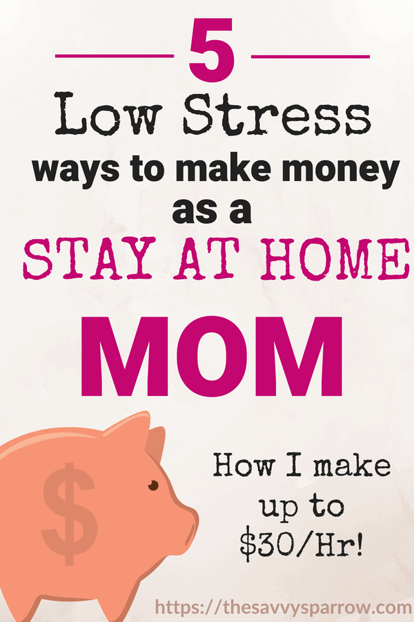 Ways to make money as a stay at home mom!