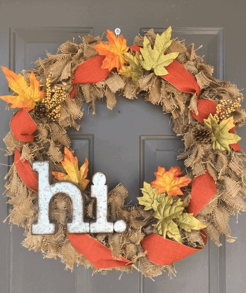 Easy DIY Burlap Wreath - One Wreath for all Four Seasons!