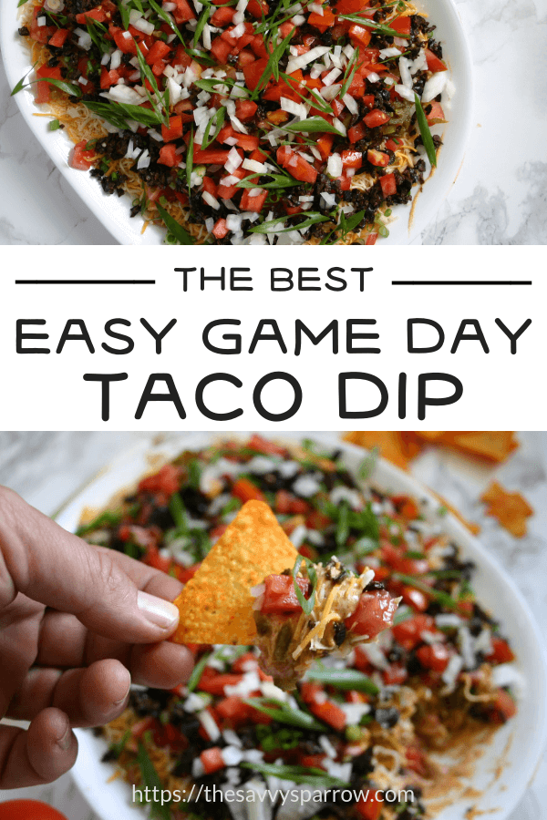Easy taco dip recipe - The perfect football party food!