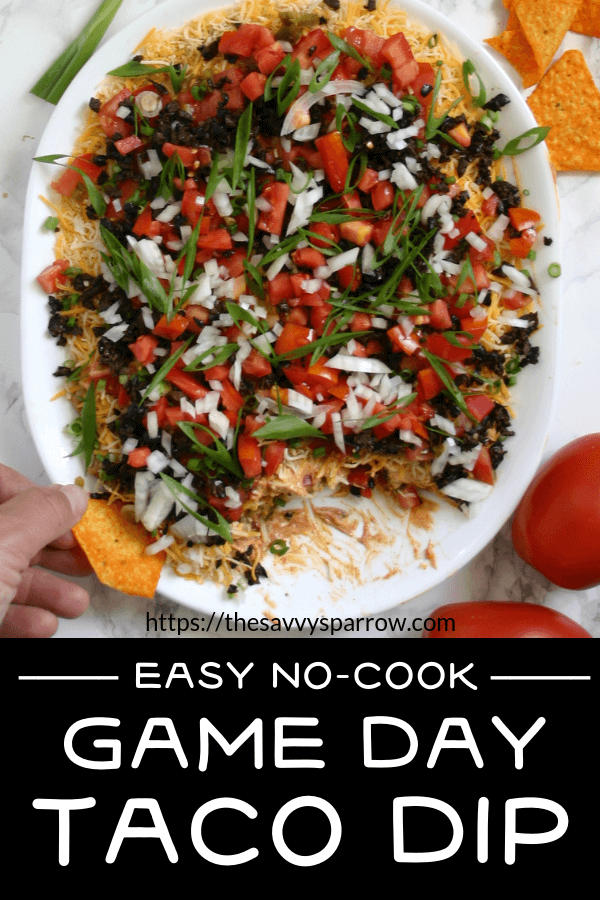 Easy taco dip recipe - The perfect easy football party food!