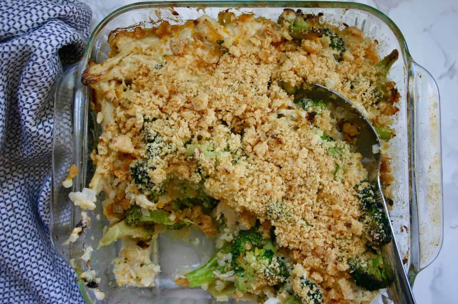 Need low carb dinner ideas? Add this low carb chicken broccoli casserole to your list of healthy dinner recipes to try!