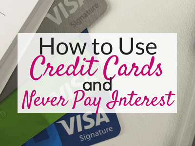 How to avoid paying interest on credit cards!