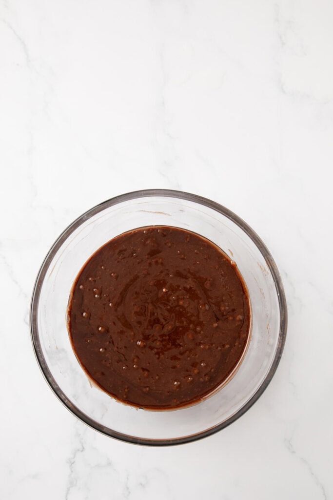 Texas chocolate sheet cake batter