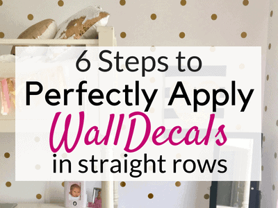Wall Decals tips!