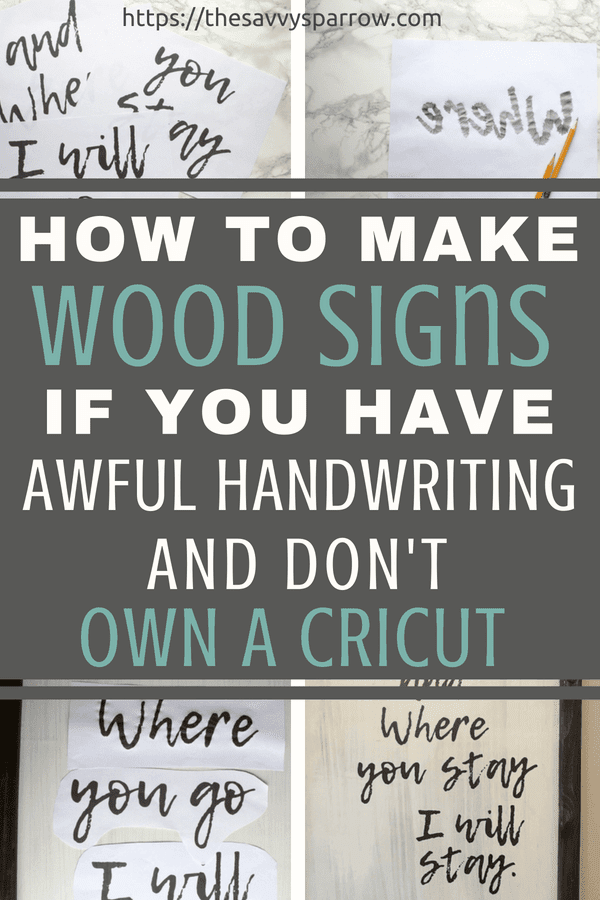 Cheap and Easy DIY Farmhouse Wood Signs - A Step-by-Step DIY Tutorial!