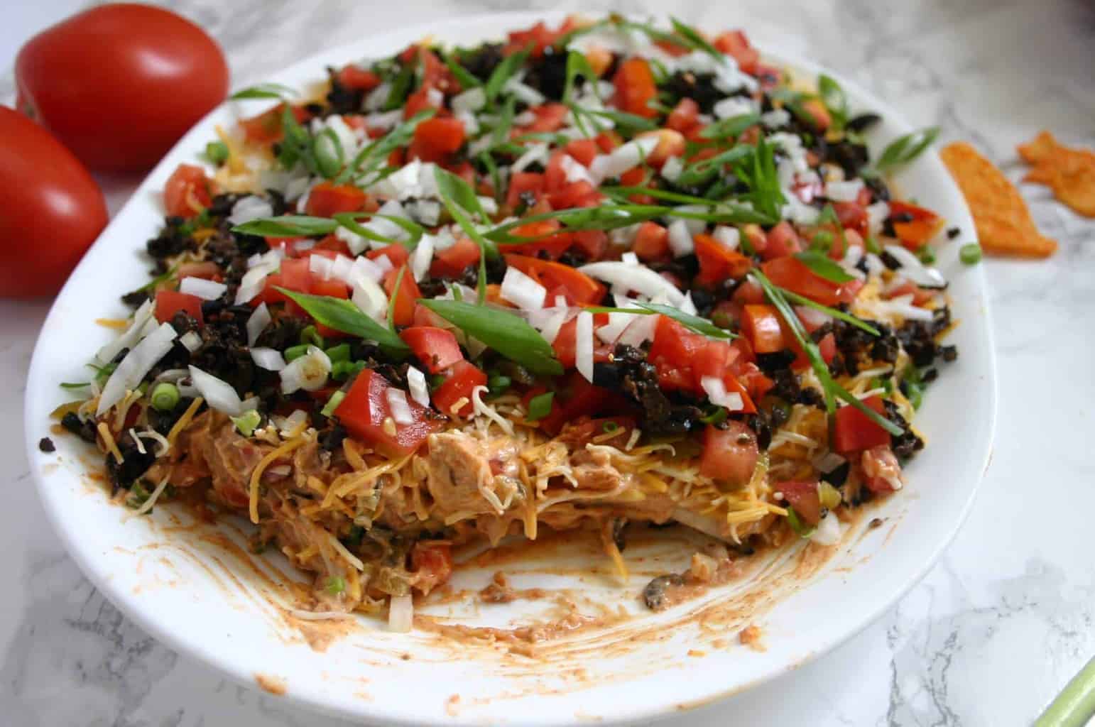 Easy taco dip recipe - The perfect easy football party food!