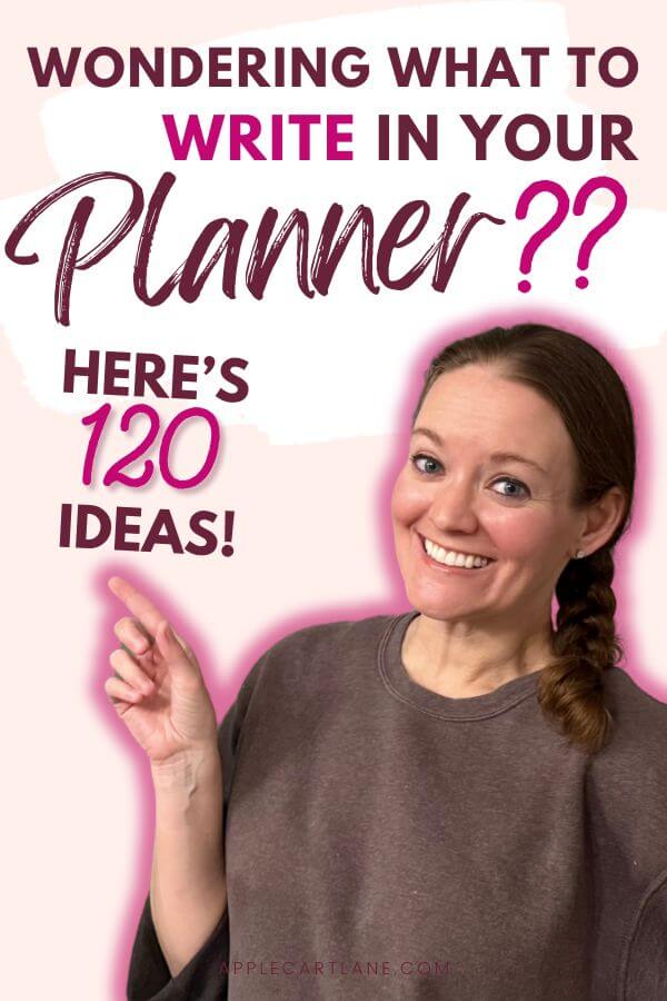 120 planner ideas for what to put in your planner
