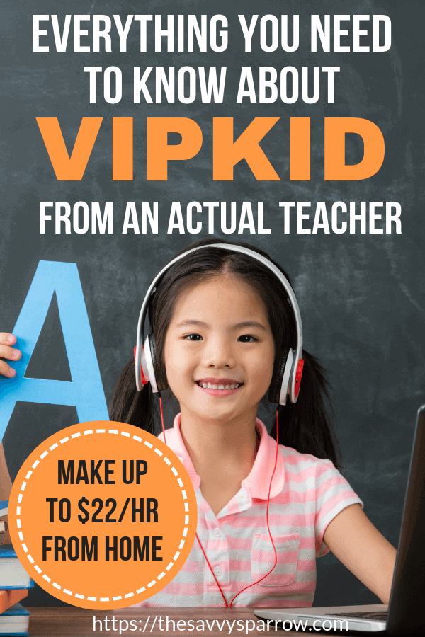 An honest VIPKID review from an actual teacher! Work from home teaching English with VIPKID and make up to $22 per hour!