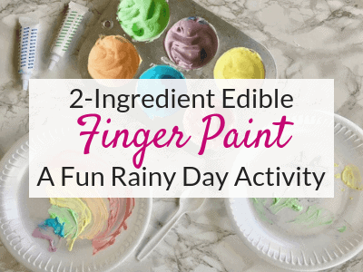 Edible Finger Paint: A Rainy Day Activity for Kids