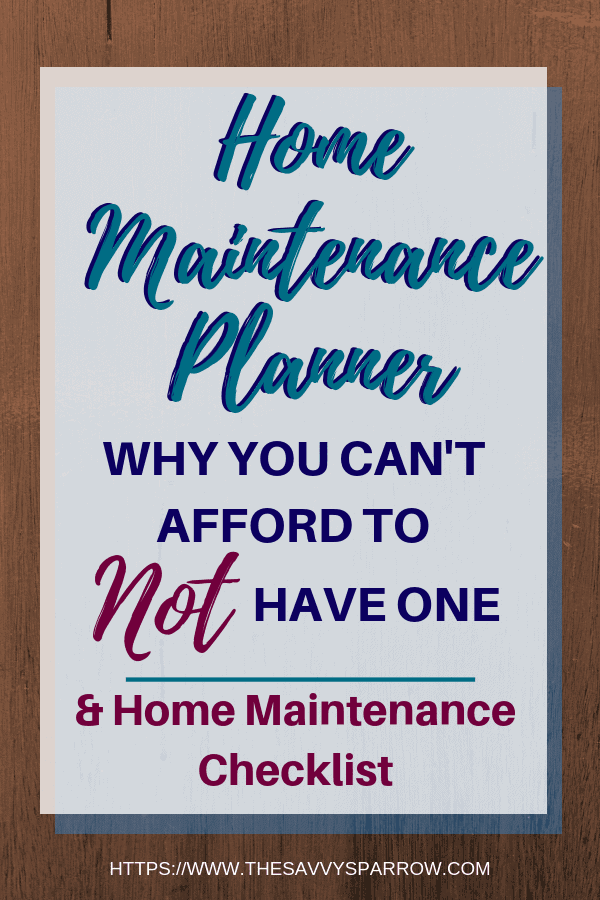 Try a home maintenance planner to keep track of home maintenance schedule and checklist, home repair contacts, and more!