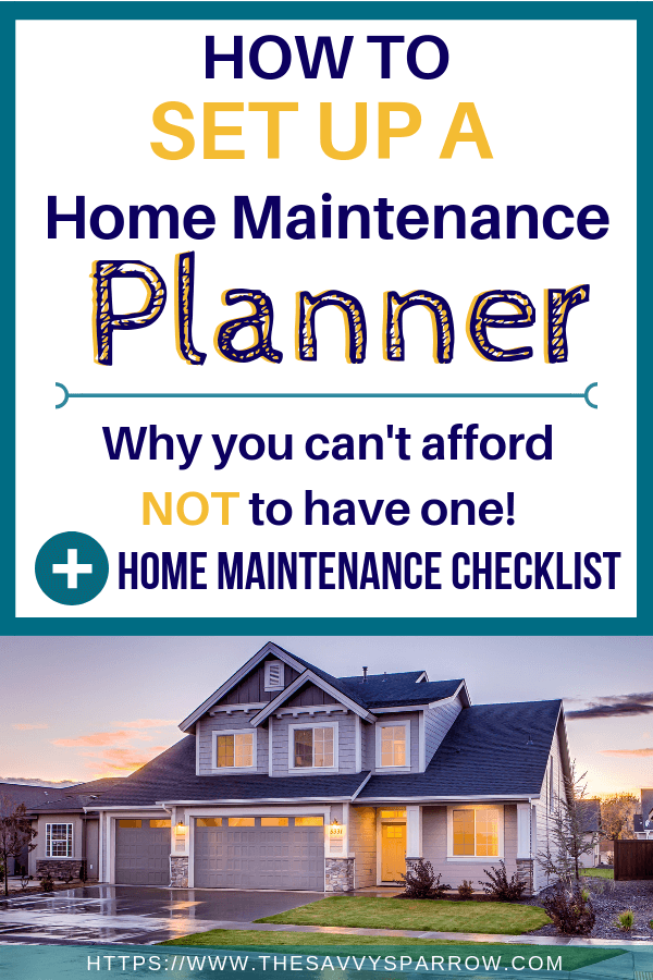 Try a home maintenance planner to keep track of home maintenance schedule and checklist, home repair contacts, and more!