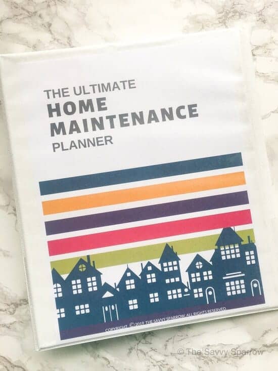 Home maintenance planner with home maintenance schedules!