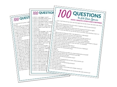 100 Questions To Ask Your Spouse To Reconnect The Savvy Sparrow