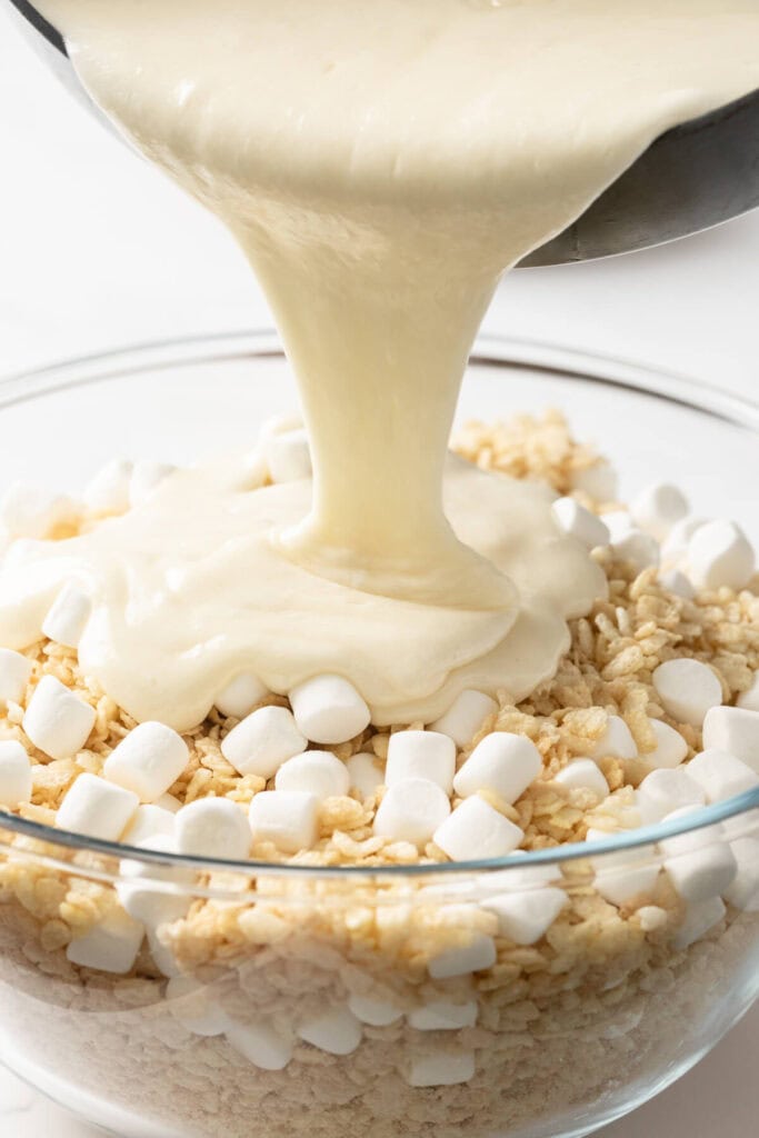 making rice krispies treats