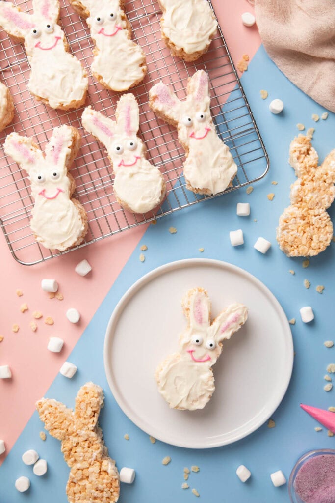 Easter bunny rice krispies treats