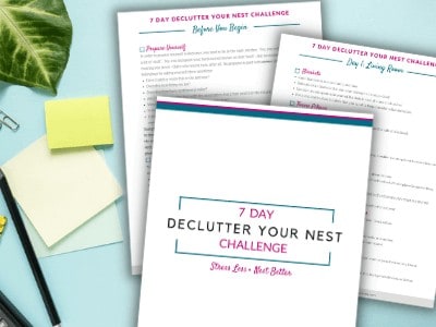printable one week decluttering challenge