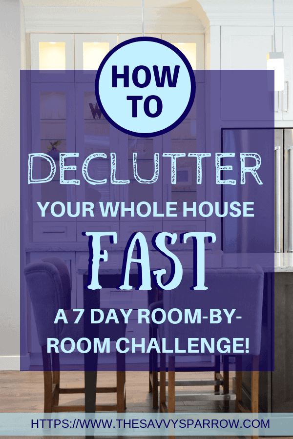 declutter your house in a month schedule