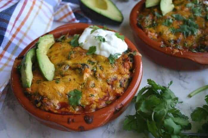 Low Carb Mexican Chicken Casserole | The Savvy Sparrow