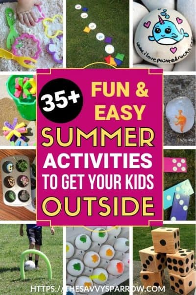 Outdoor Summer Activities For Kids - Easy Outside Play Ideas!