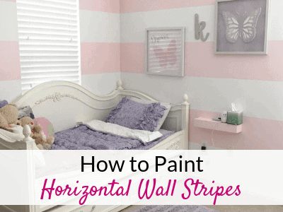 How To Paint Stripes On Walls The Savvy Sparrow - How To Paint Horizontal Stripes On A Wall