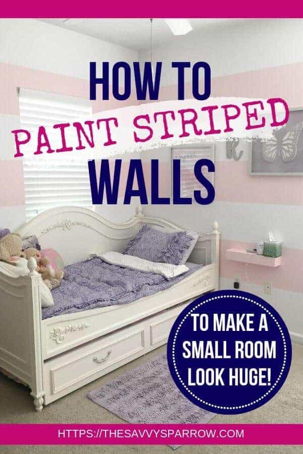 How To Paint Stripes On Walls The Savvy Sparrow