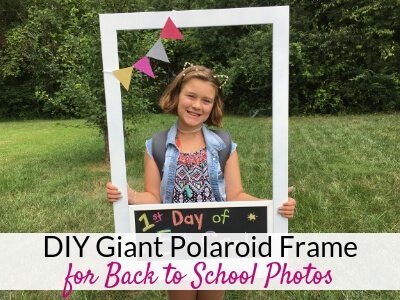 DIY Polaroid Photo Booth Frame for Back to School Photos