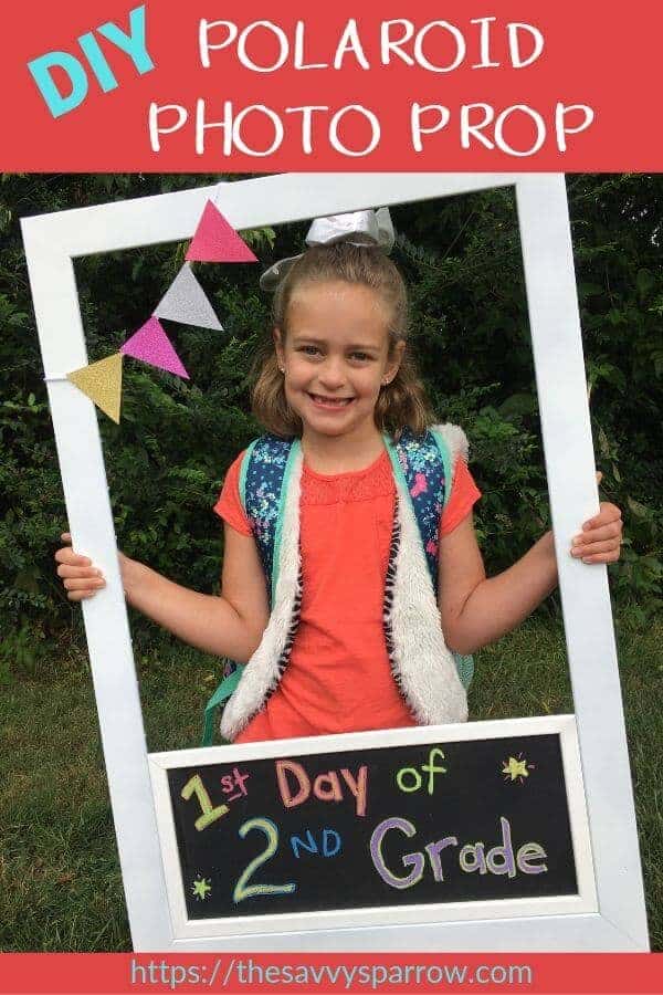 Diy Polaroid Photo Booth Frame For Back To School Photos