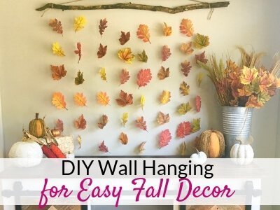 Easy DIY Wall Hanging for Fall Wall Decor - The Savvy Sparrow