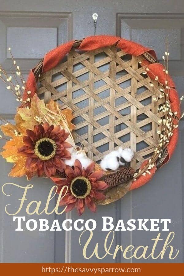 Fall Tobacco Basket Wreath 1 1