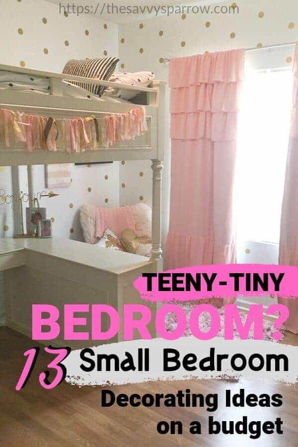 Small bedroom decorating ideas on a budget!