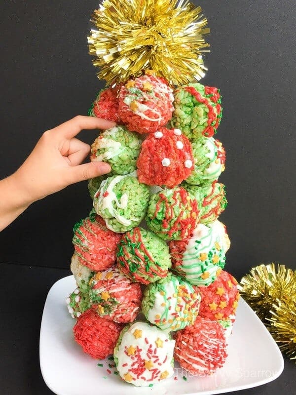 Christmas Rice Krispie treats