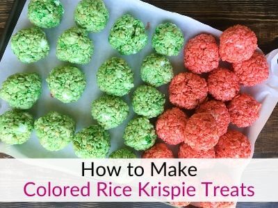 How to Make Colored Rice Krispie Treats