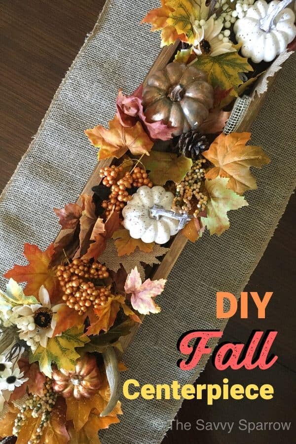 Easy DIY rustic fall centerpiece!