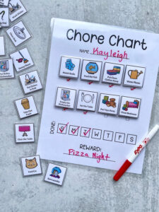 Kids Chore Chart Printable with Pictures - This Chart Really Works!