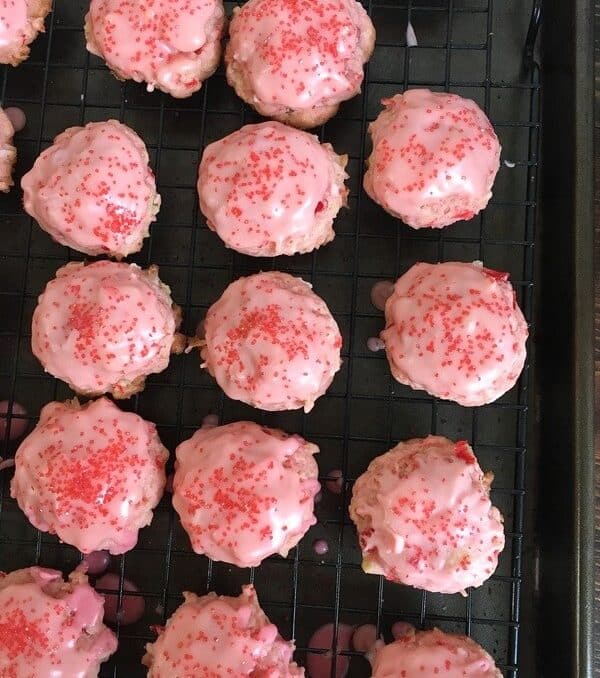 Cherry coconut cookies