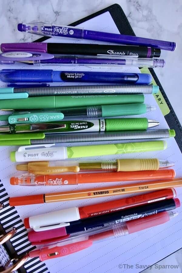 The best pens for Planners!