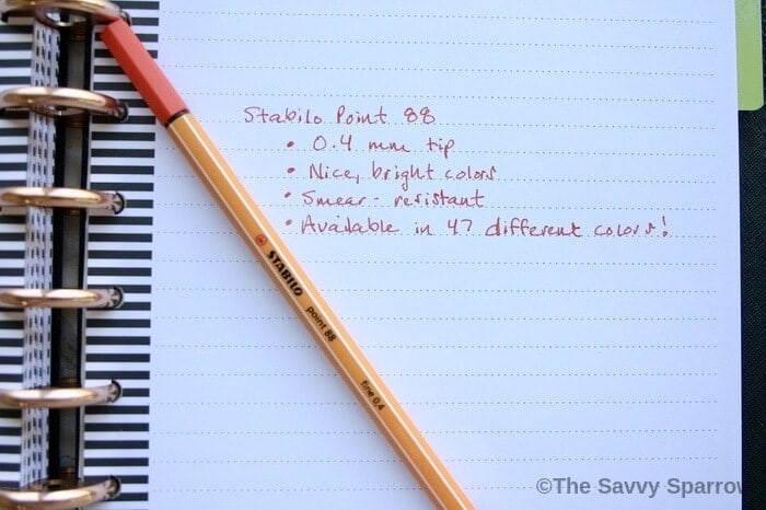 The Best Pens for Planners - And I Tried Them All! - The Savvy Sparrow