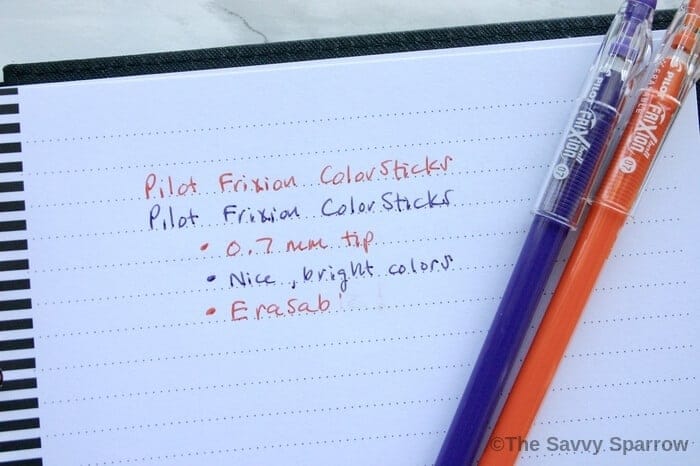 Best Planner Pens - Carrie Elle