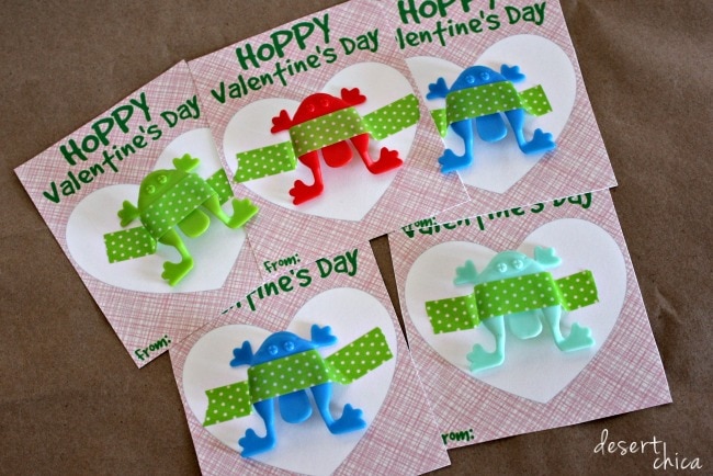 hopping frog toy non-candy valentines ideas
