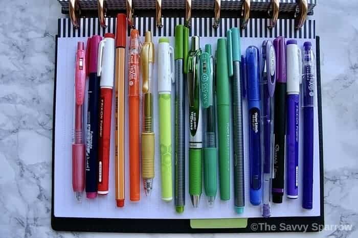 The Best Pens for Planners - And I Tried Them All! - The Savvy Sparrow