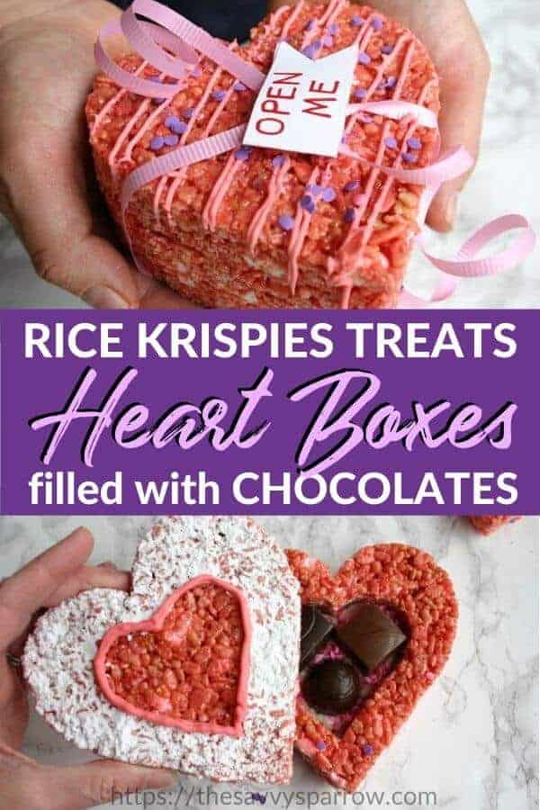 Valentines Rice Krispie Treats heart shaped boxes!