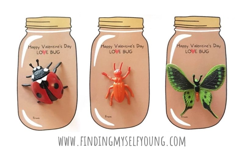 love bug jar valentines printable