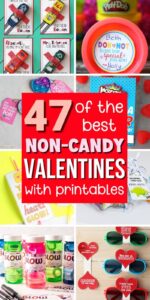 47 Non Candy Valentines with Printable Cards for School!