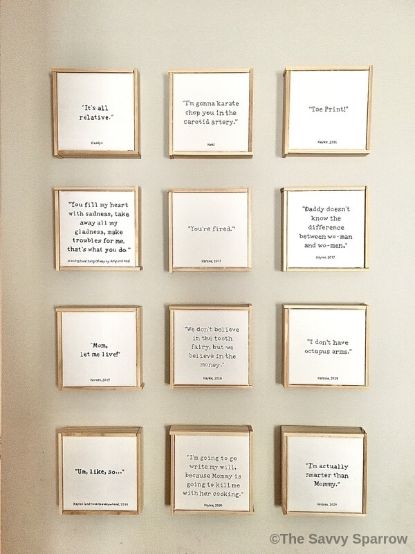 diy magazine wall quotes